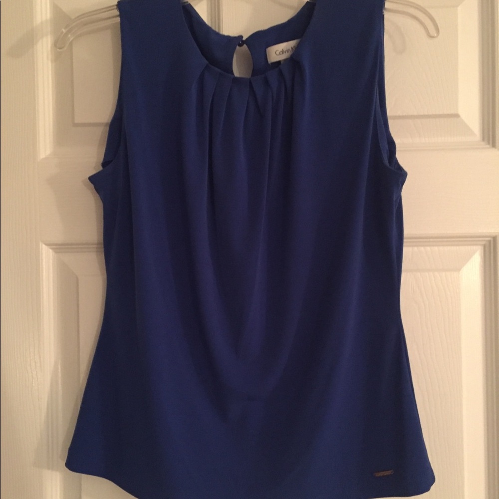 Calvin Klein cobalt blue dress tank top.